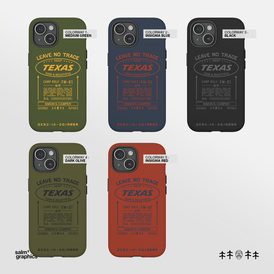 LEAVE NO TRACE PLEDGE / PERSONALIZED iPHONE CASE