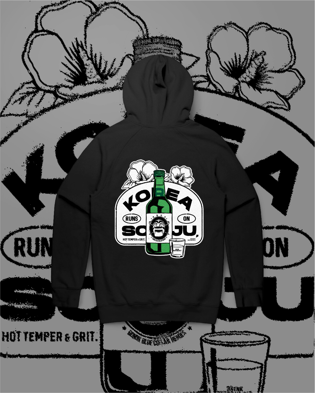 KOREA RUNS ON SOJU HOODIE