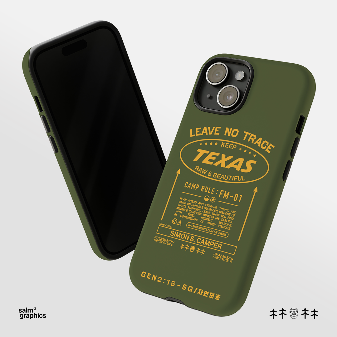 LEAVE NO TRACE PLEDGE / PERSONALIZED iPHONE CASE