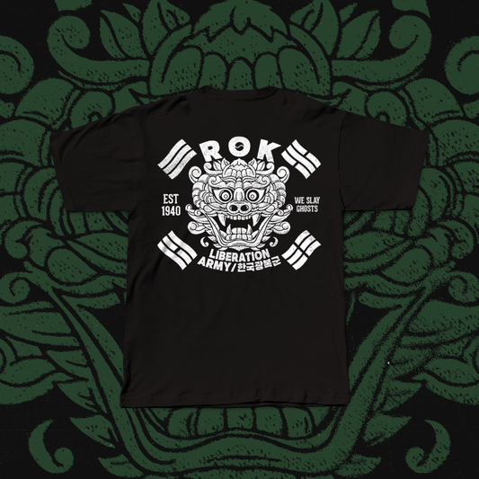 ROK LIBERATION ARMY TEE_BLACK & WHITE