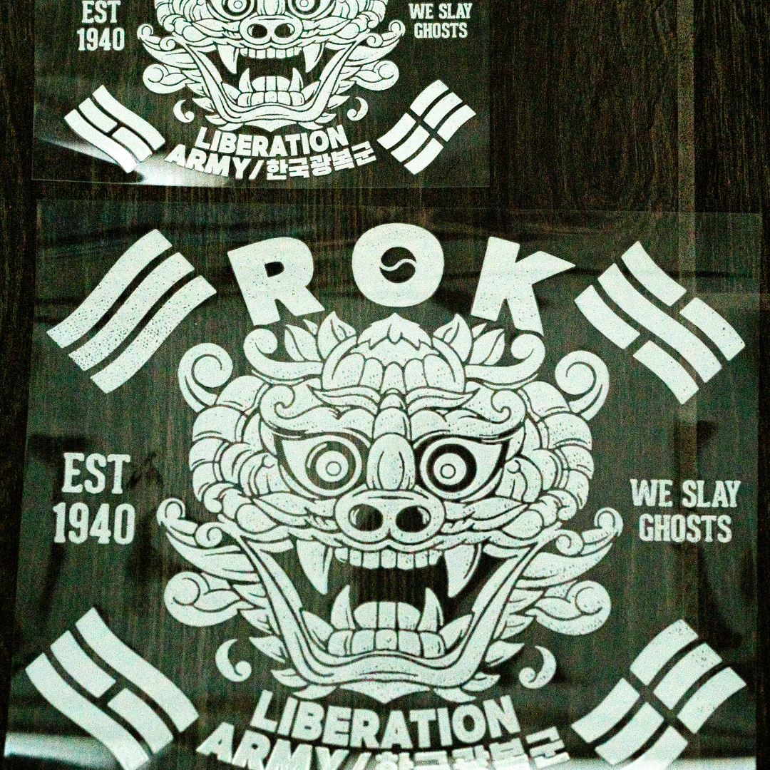 ROK LIBERATION ARMY DIE-CUT STICKERS_WHITE