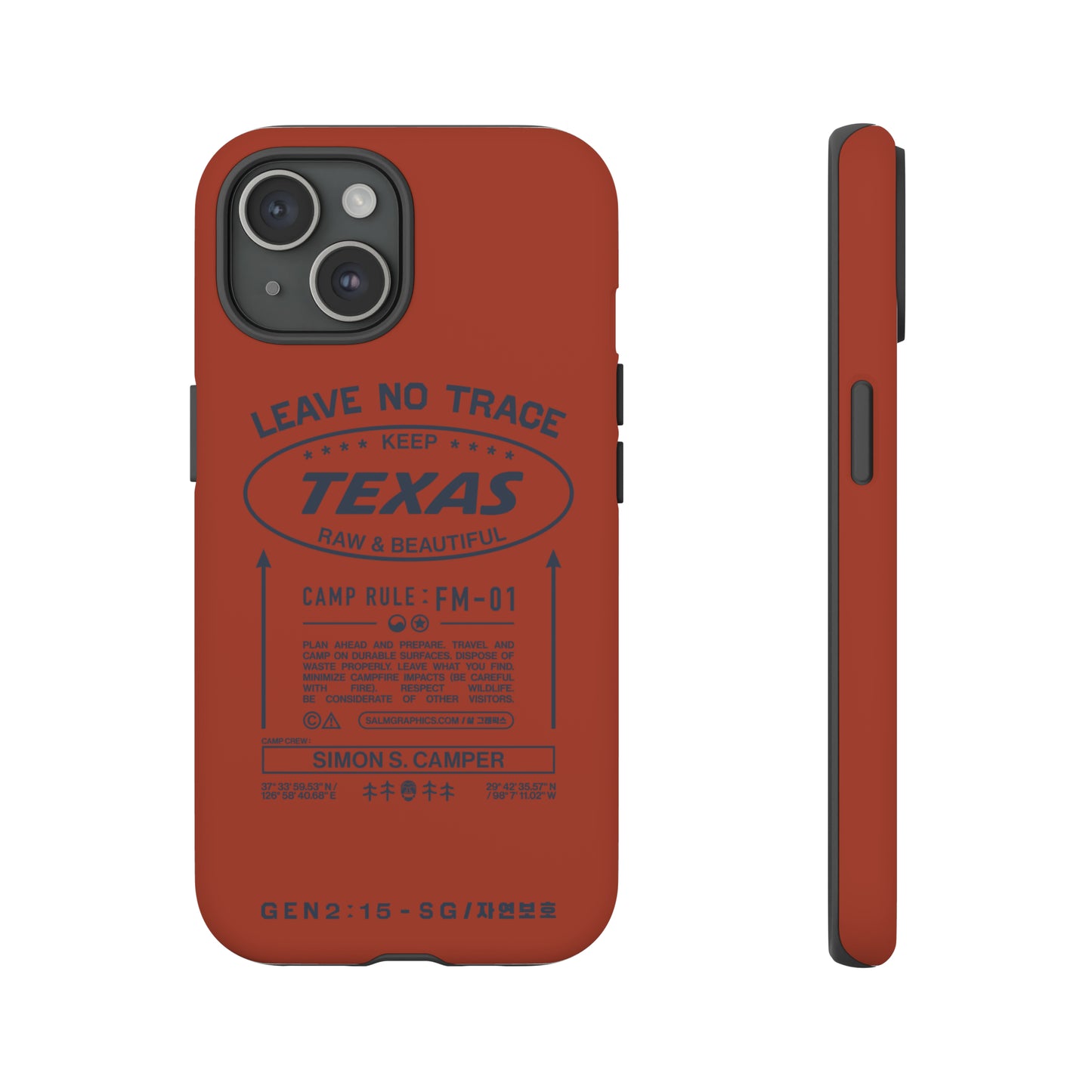 LEAVE NO TRACE PLEDGE / PERSONALIZED iPHONE CASE
