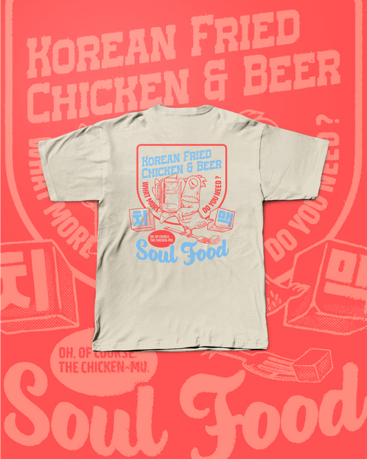 [SOUL FOOD] KOREAN FRIED CHICKEN & BEER T-SHIRT