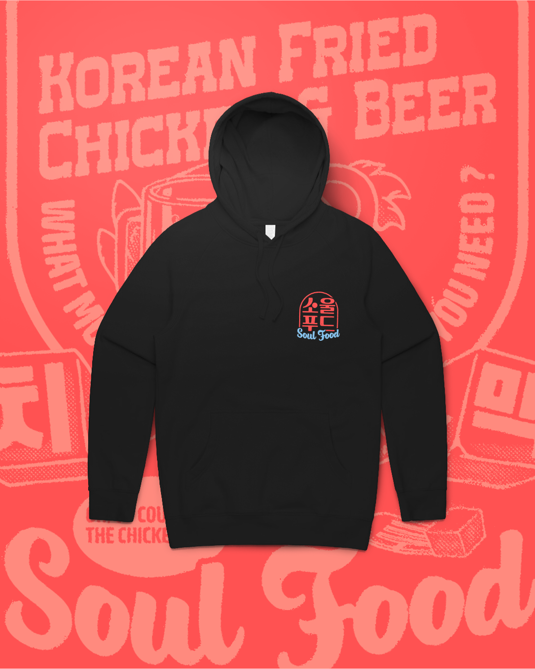[SOUL FOOD] KOREAN FRIED CHICKEN & BEER  HOODIE