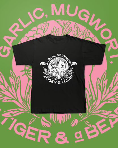 GARLIC, MUGWORT, A TIGER & A BEAR T-SHIRT