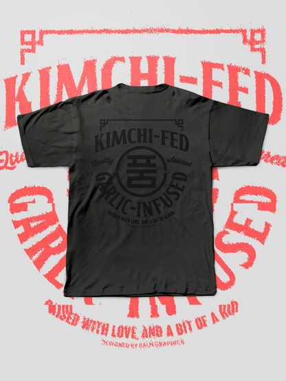 KIMCHI-FED, GARLIC-INFUSED T-SHIRT