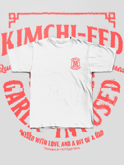 KIMCHI-FED, GARLIC-INFUSED T-SHIRT