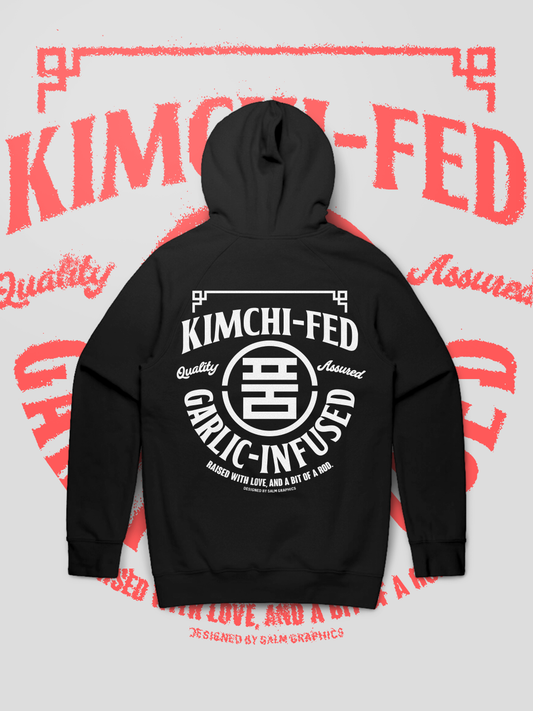 KIMCHI-FED, GARLIC-INFUSED HOODIE