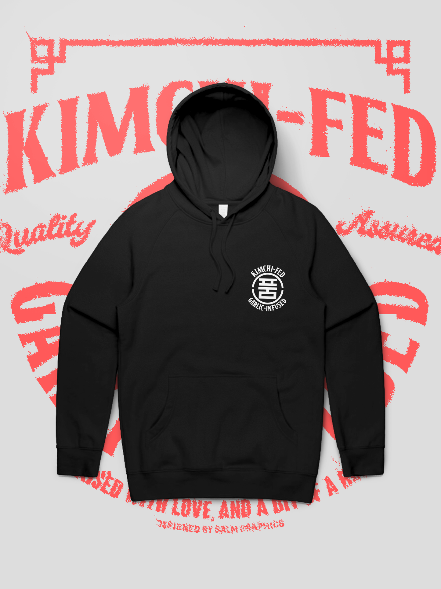 KIMCHI-FED, GARLIC-INFUSED HOODIE