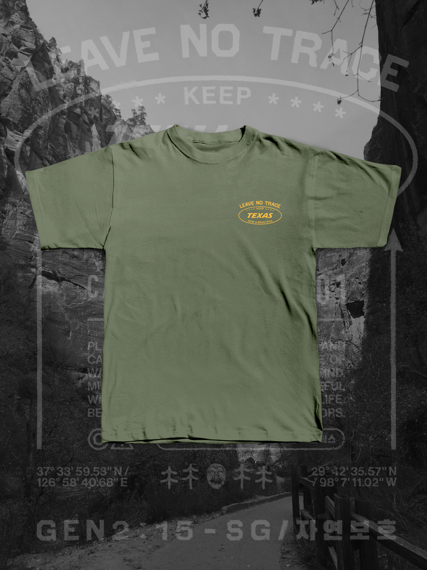 [PERSONALIZATION] LEAVE NO TRACE T-SHIRT