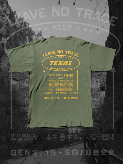 [PERSONALIZATION] LEAVE NO TRACE T-SHIRT
