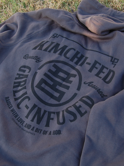 KIMCHI-FED, GARLIC-INFUSED HOODIE